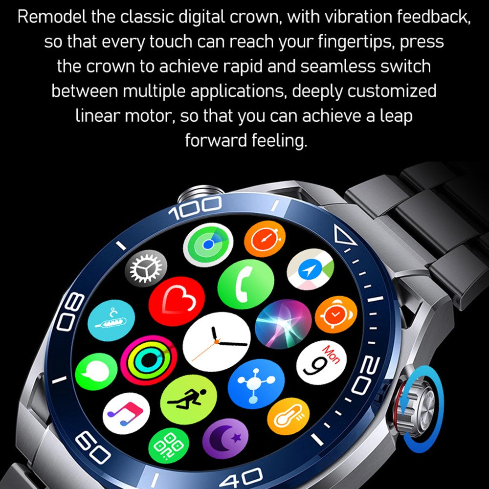 S59 1.5-inch Round Screen Smart Watch Sleep Health Monitoring Bluetooth-compatible Calling Sports Watch