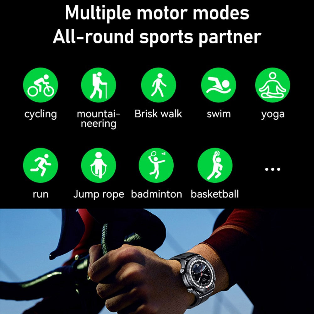 S59 1.5-inch Round Screen Smart Watch Sleep Health Monitoring Bluetooth-compatible Calling Sports Watch