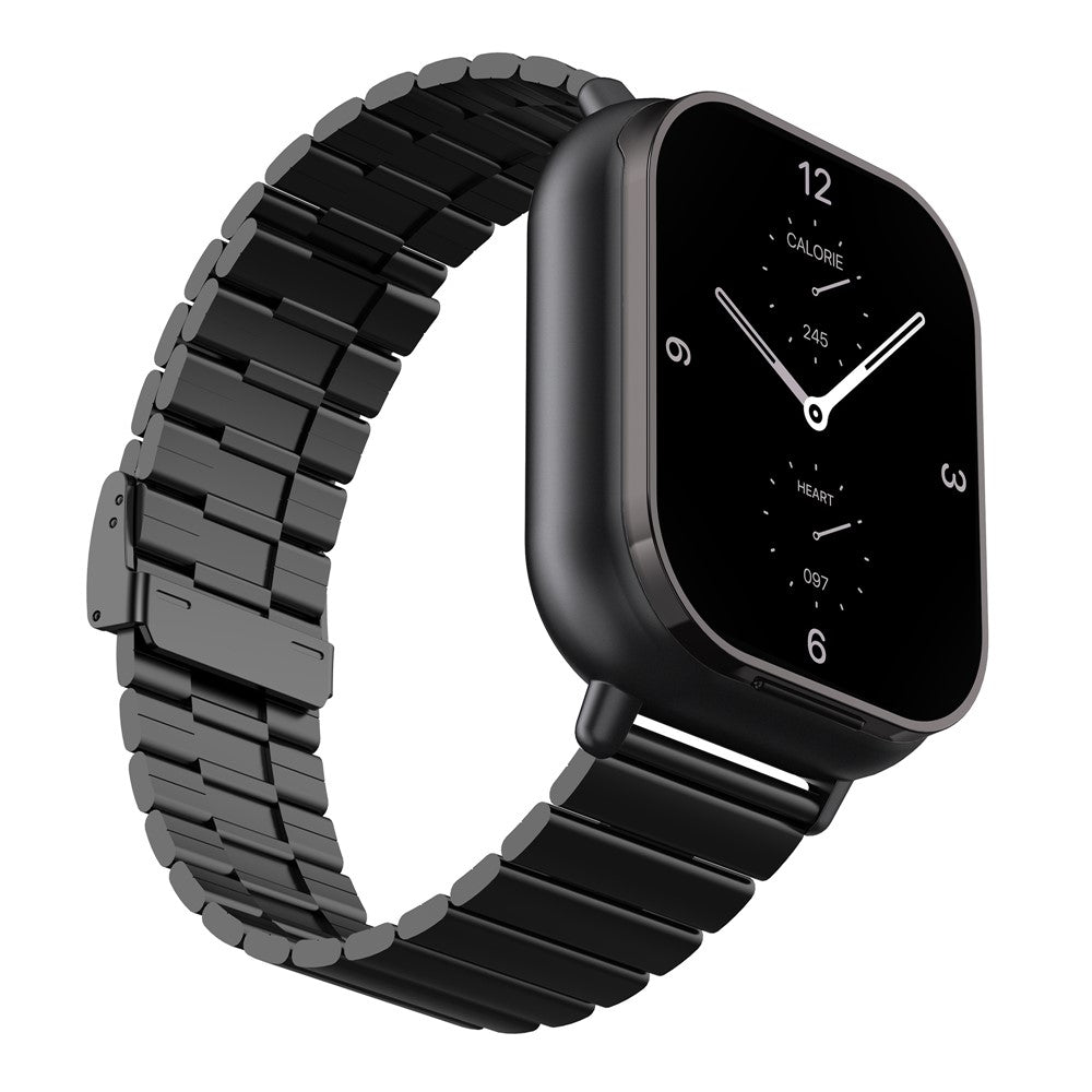 D8 2 in 1 Bluetooth-compatible Earphone Multiple Sports Modes Smart Watch Support Health Monitor, Steel Strap