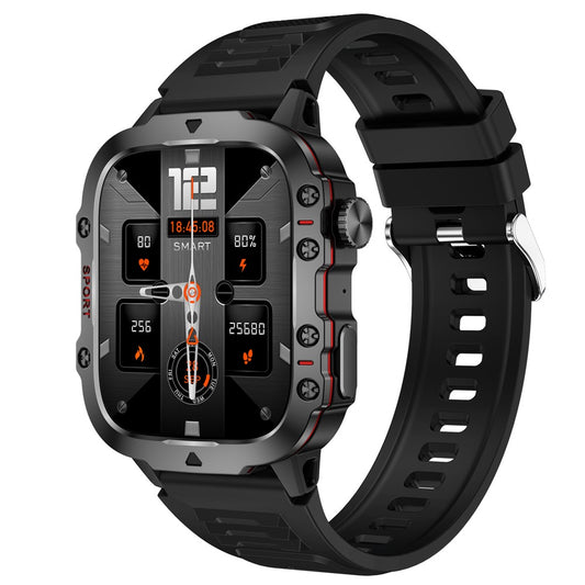 QX11 1.96-inch Display Smart Watch Bluetooth-compatible Talk Outdoor Waterproof Anti-Drop Sports Bracelet for Men