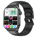 ET580 2.04" AMOLED Smart Watch Bluetooth-compatible Call ECG Health Bracelet, Leather Strap
