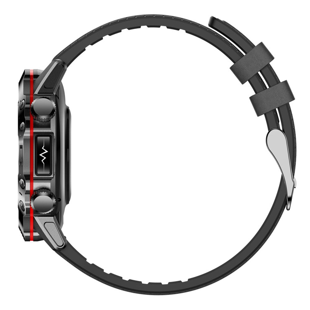 ET482 Sports Smart Watch 1.43" AMOLED Fitness Watch with Bluetooth-compatible Call, ECG, Leather Strap