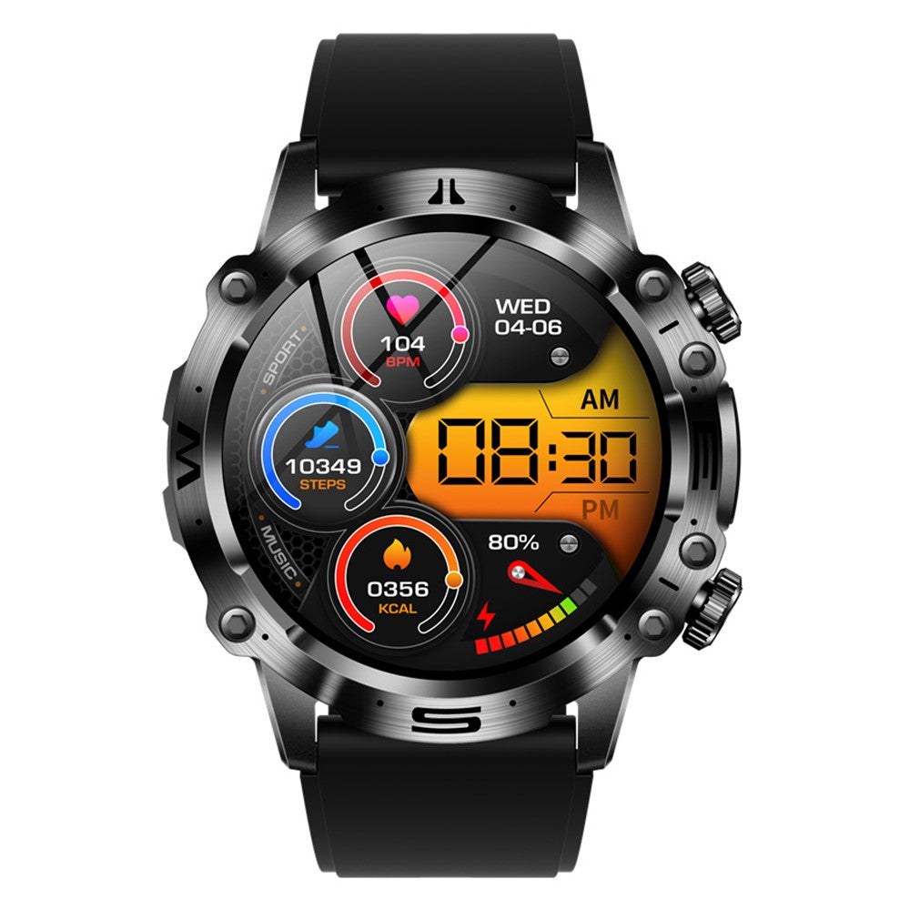 ET482 1.43" AMOLED Smart Watch with Silicone Strap, Bluetooth-compatible Call ECG Health Sports Watch