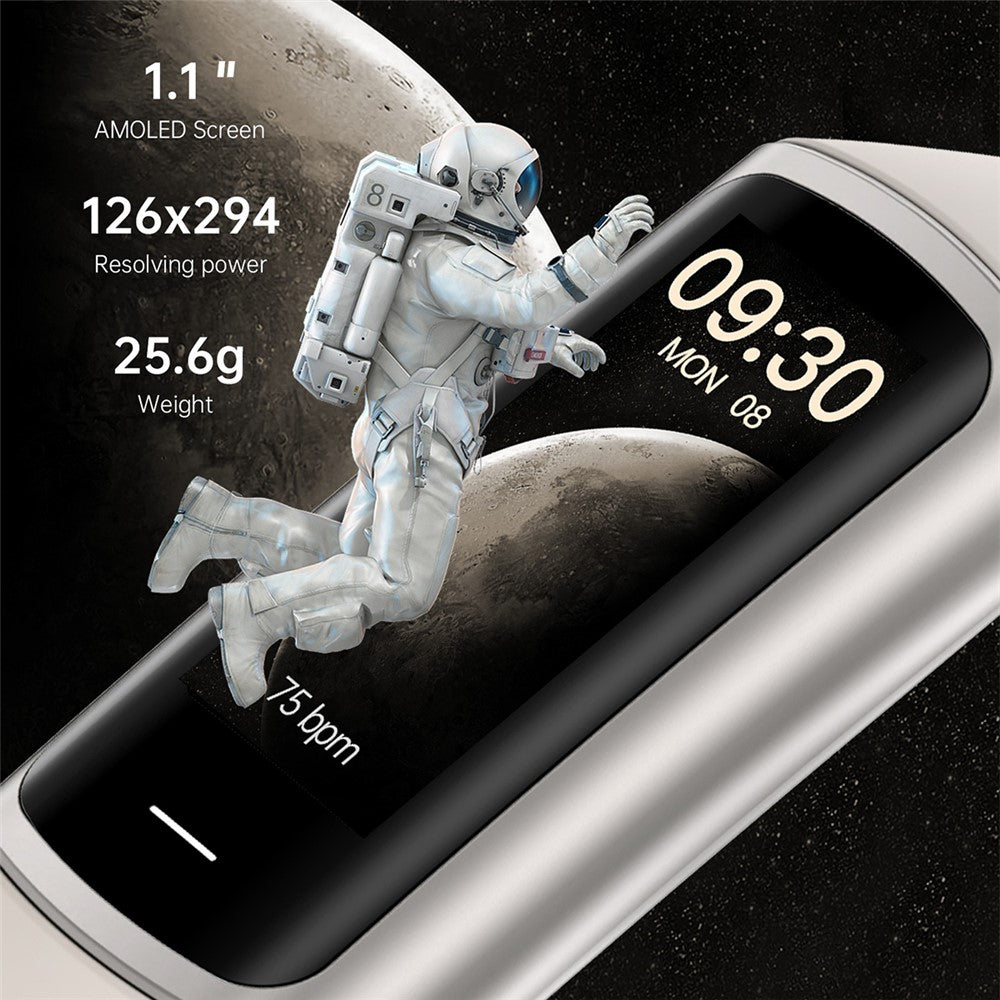 C68 1.1" Slim Fitness Tracker Bracelet Watch with Heart Rate Health Monitoring