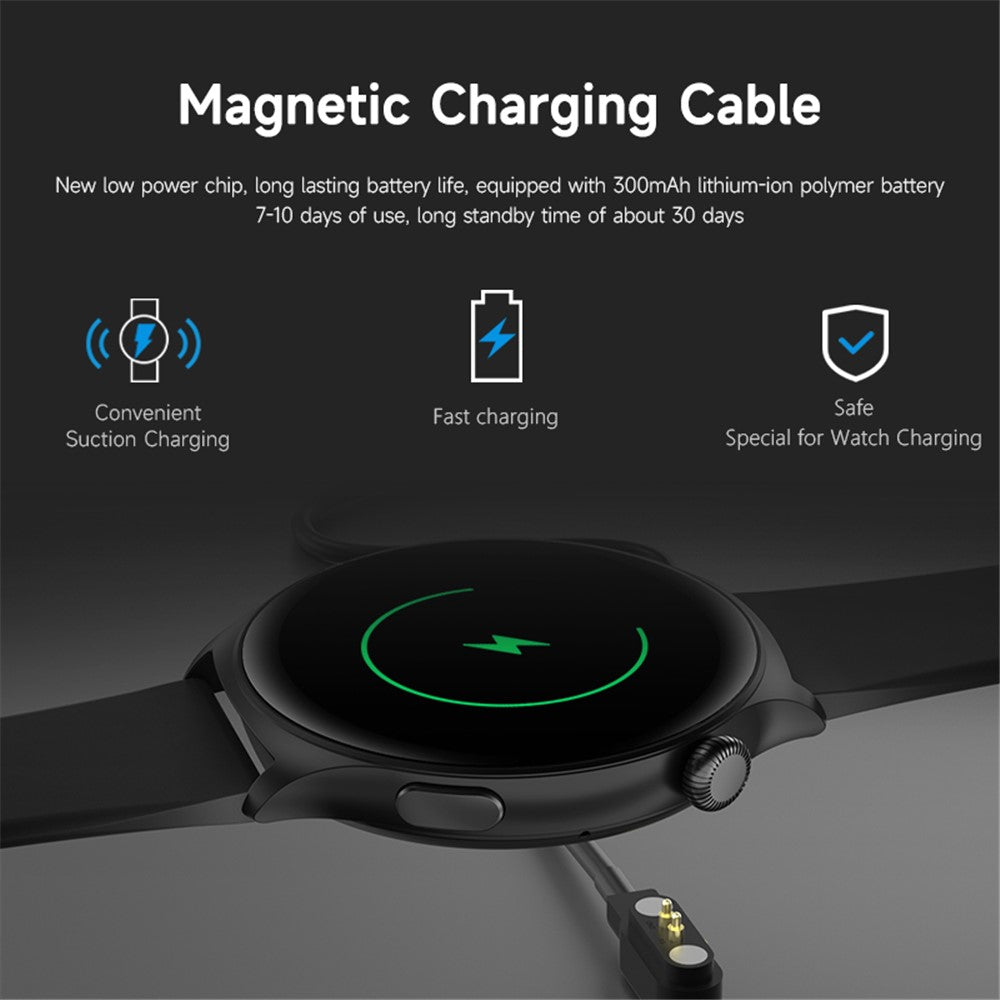 MX16 1.43-inch Round Screen Bluetooth-compatible Calling Health Monitor Smart Watch