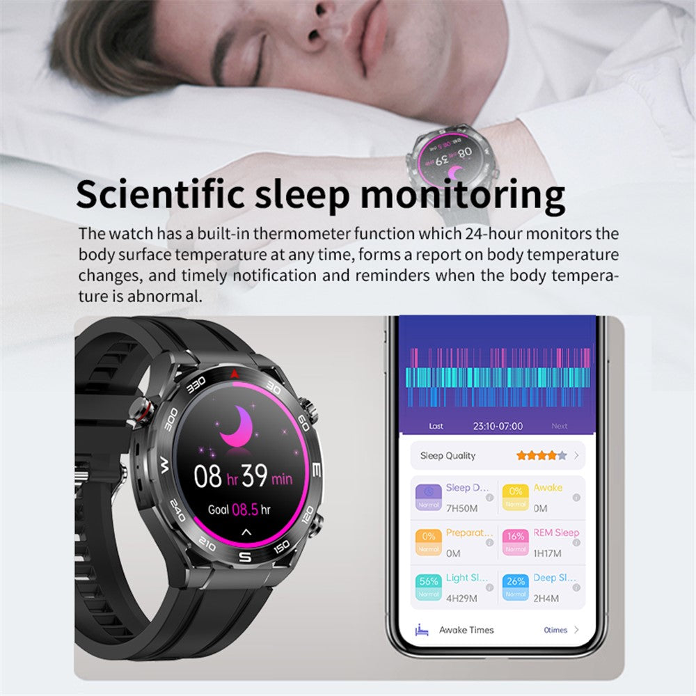 X100 1.43-inch Round Screen Multi-sport Modes Health Monitor Smart Watch