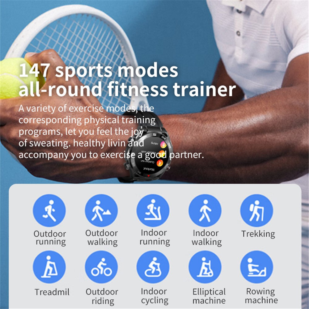 X100 1.43-inch Round Screen Multi-sport Modes Health Monitor Smart Watch