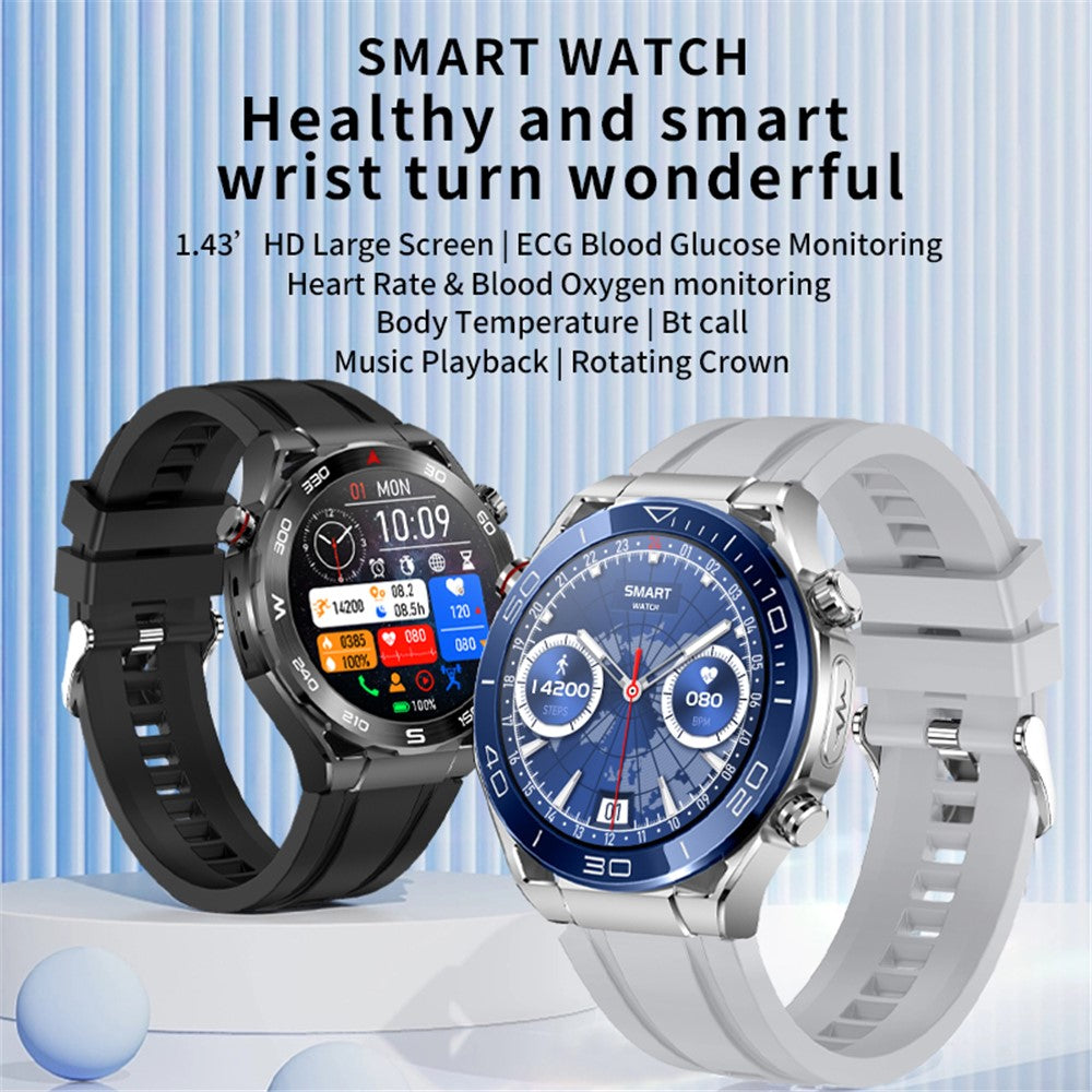 X100 1.43-inch Round Screen Multi-sport Modes Health Monitor Smart Watch