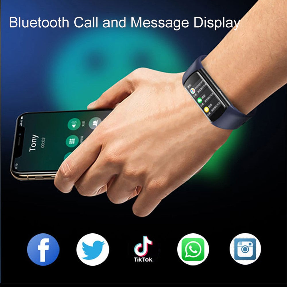 H8 1.47" Screen Fitness Tracker with Heart Rate Blood Pressure Blood Oxygen Health Tracker Smart Watch