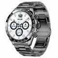AK63 Bluetooth-compatible Call AMOLED Screen Smart Watch Bracelet with Steel Strap
