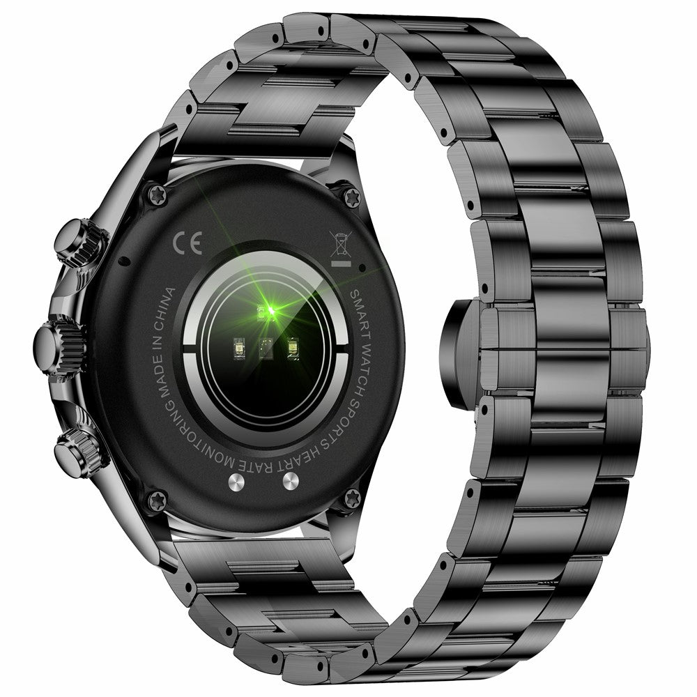 AK63 Bluetooth-compatible Call AMOLED Screen Smart Watch Bracelet with Steel Strap