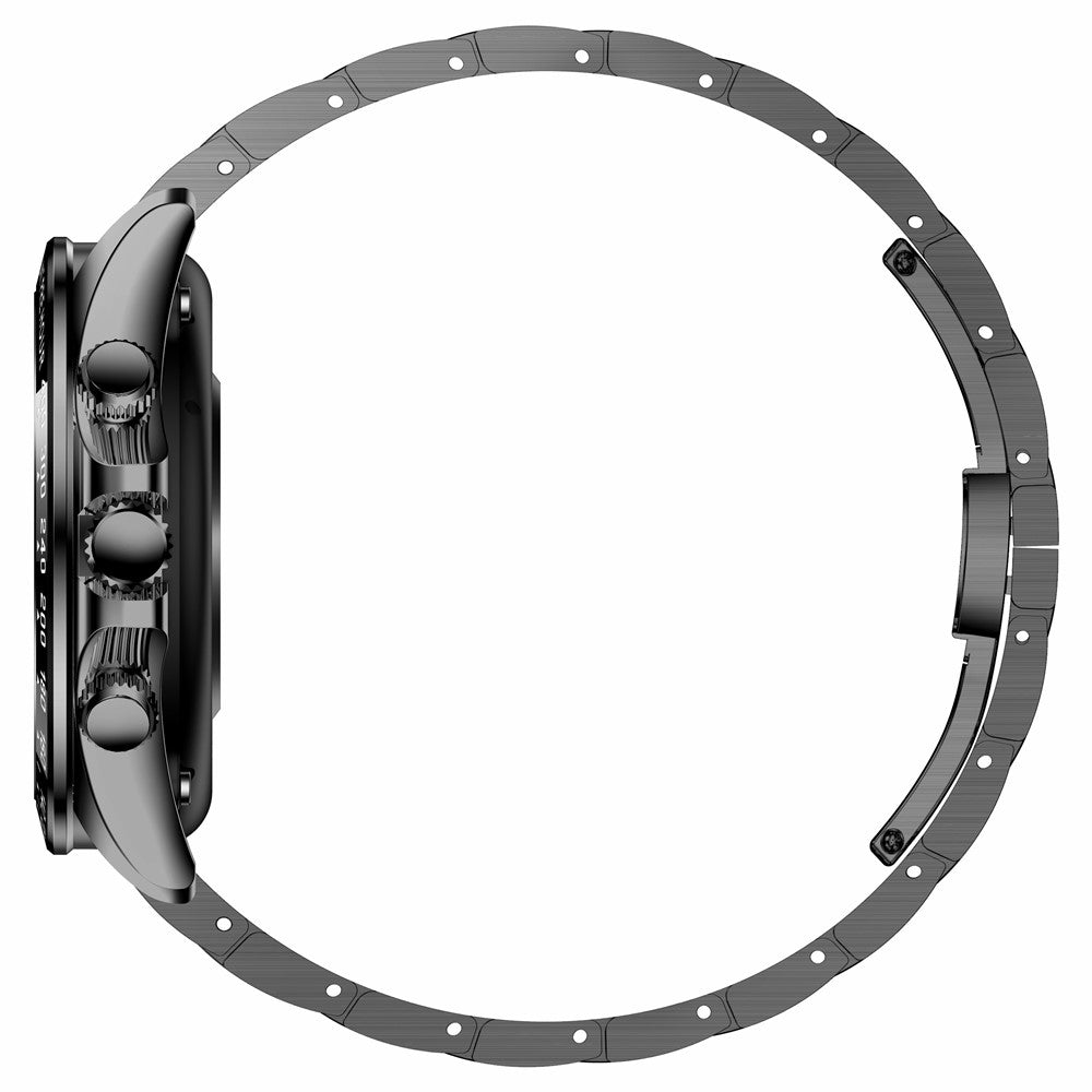 AK63 Bluetooth-compatible Call AMOLED Screen Smart Watch Bracelet with Steel Strap