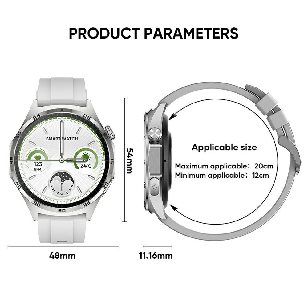 MT300 AMOLED Screen Sports Watch Bluetooth-compatible Call ECG Blood Glucose Health Monitoring Smart Watch