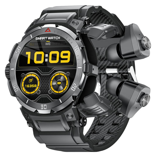 GT100pro 2-in-1 1.46-inch Health Monitoring Smart Watch TWS Bluetooth-compatible Earbuds