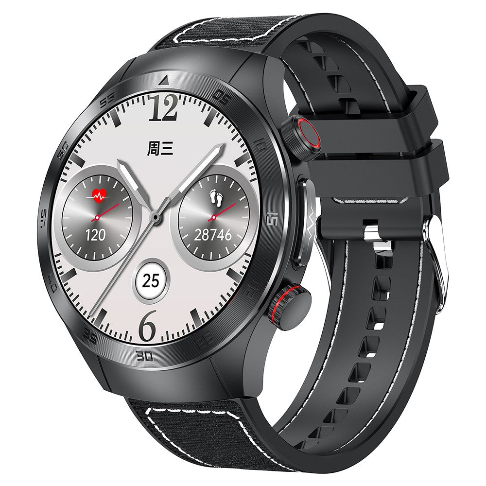 E800 SOS Emergency Call Watch IP68 Waterproof ECG Health Monitor Smart Bracelet (Nylon Strap)