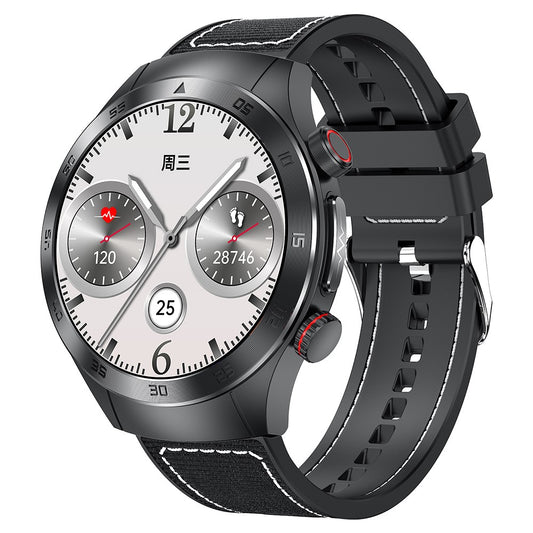E800 SOS Emergency Call Watch IP68 Waterproof ECG Health Monitor Smart Bracelet (Nylon Strap)