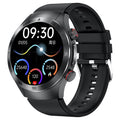 E800 1.49-inch AMOLED Screen Bluetooth-compatible Call Laser Therapy ECG Smart Watch, Silicone Strap
