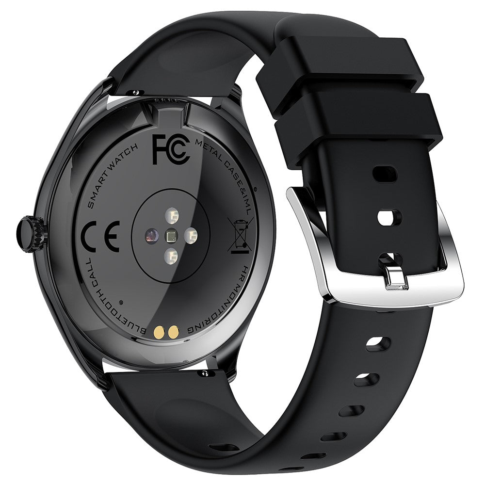 MT55 1.43-inch AMOLED Screen Heart Rate Monitor Sports Tracker Smart Watch, Silicone Strap