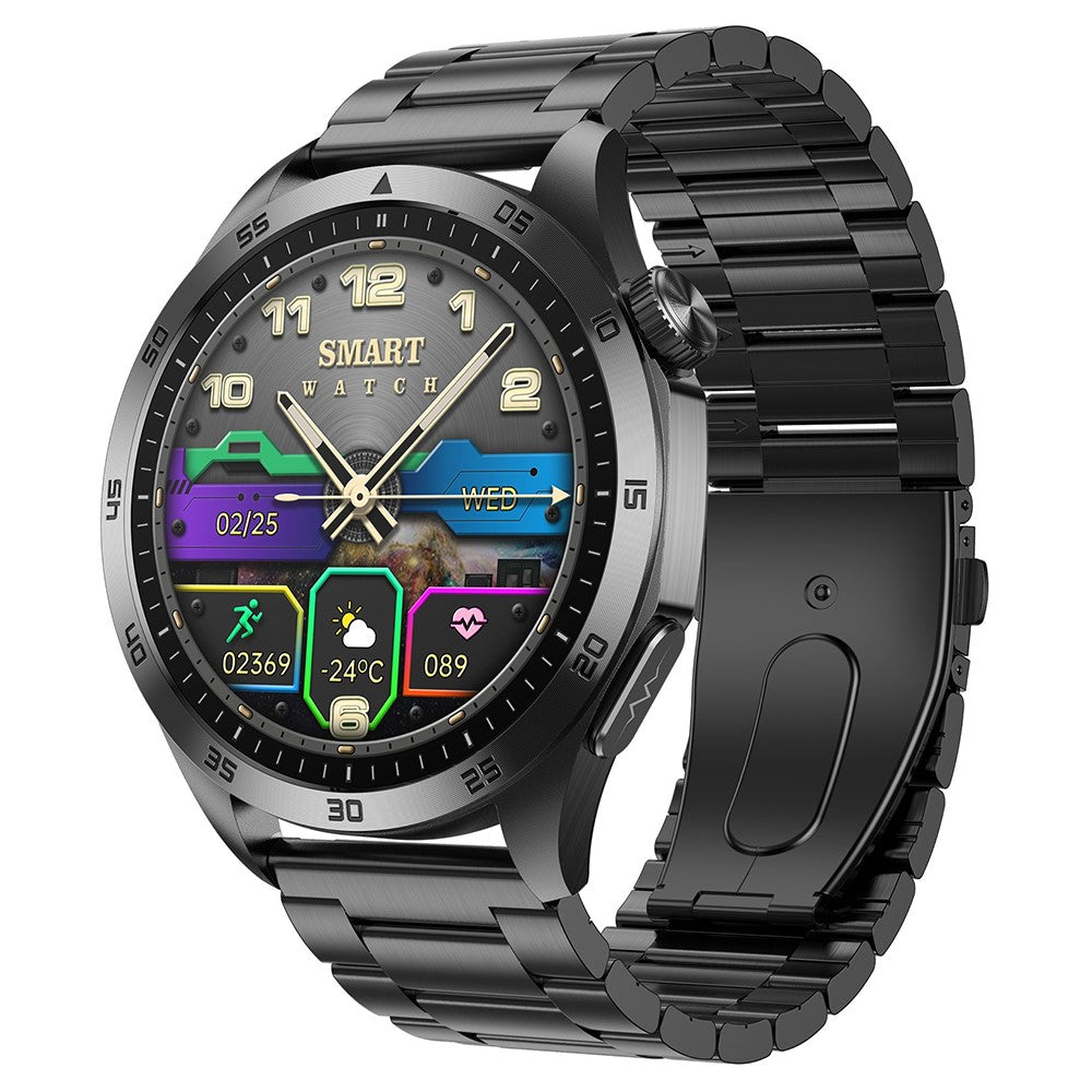 ET485 1.43" AMOLED Smart Watch with ECG, Bluetooth-compatible Call, Emotion Health Monitoring, Steel Strap