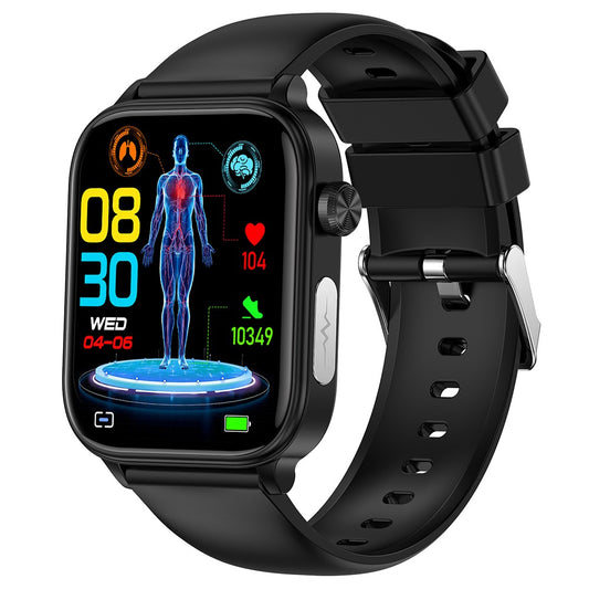 ET570 1.96" Smart Watch Bluetooth-compatible Call Heart Rate Fitness Tracker with Silicone Strap