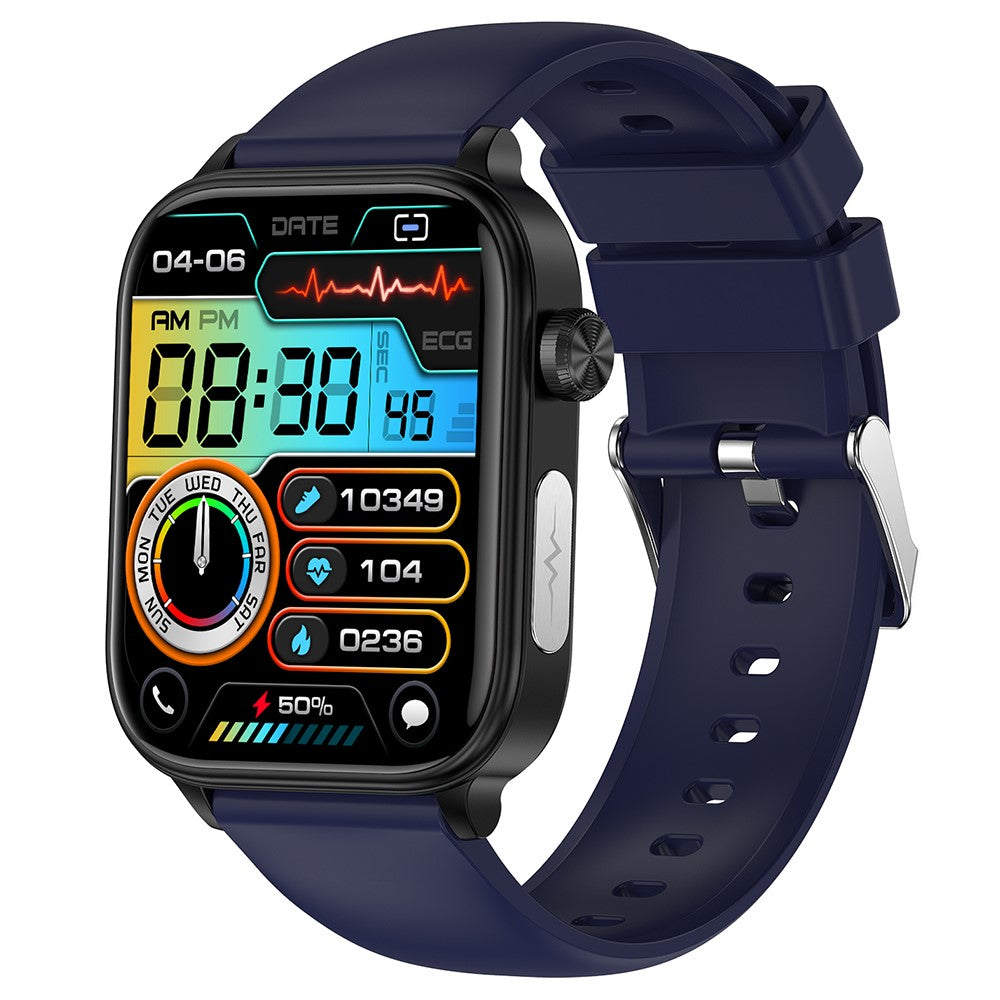 ET570 1.96" Smart Watch Bluetooth-compatible Call Heart Rate Fitness Tracker with Silicone Strap