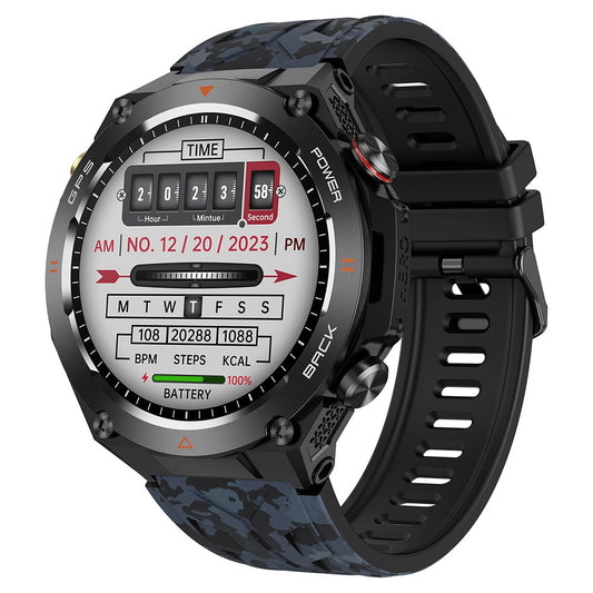 KC82 Altitude Air Pressure Compass Function Men Smart Watch Waterproof Bluetooth-compatible Call GPS Outdoor Sports Watch