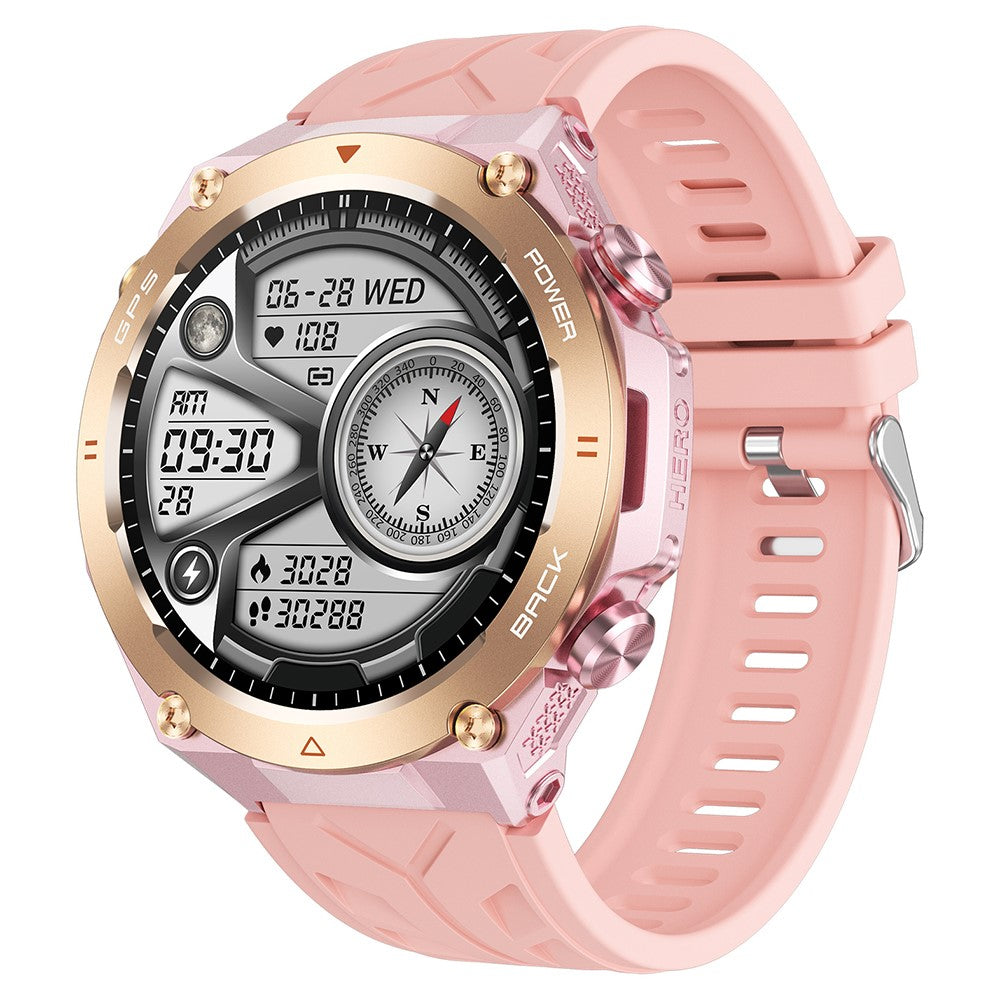 KC82 Altitude Air Pressure Compass Function Men Smart Watch Waterproof Bluetooth-compatible Call GPS Outdoor Sports Watch