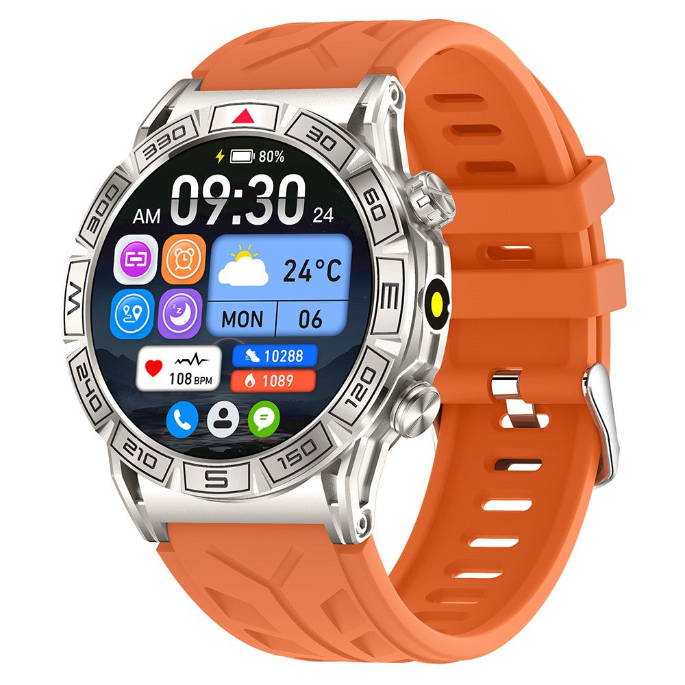 KC80 1.43" Waterproof Smart Watch Call Altitude Air Pressure Compass Heart Rate Sports Tracker