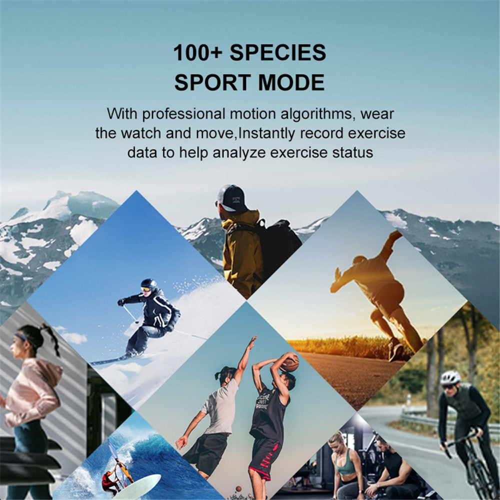 HEYPLUS GTR Bluetooth-compatible Call Smart Watch 1.6 Inch AMOLED Round Screen Fitness Tracker