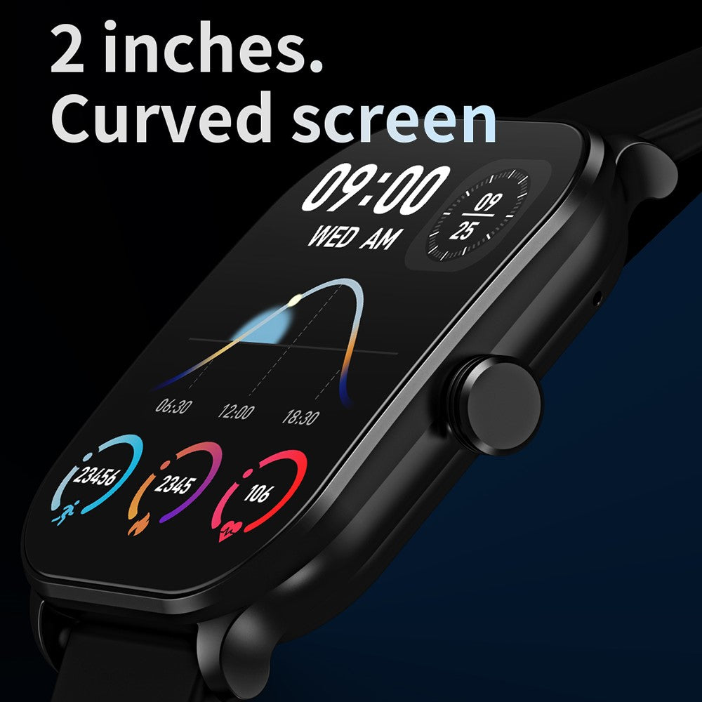 CY900 2.1-inch Square Screen Smart Watch Health Monitor Bluetooth-compatible Call Fitness Bracelet (APP: CO FIT)