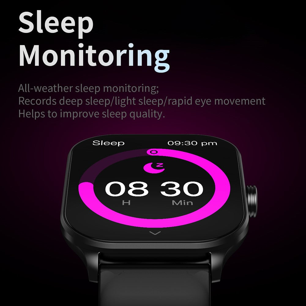 CY900 2.1-inch Square Screen Smart Watch Health Monitor Bluetooth-compatible Call Fitness Bracelet (APP: CO FIT)