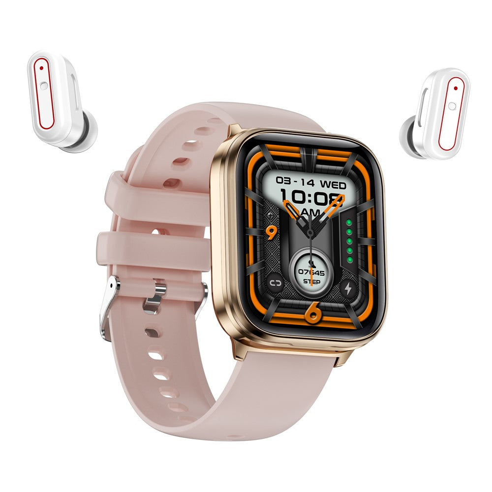 X9 2-in-1 Heart Rate Monitor 1.85 Inch Sports Tracker Smart Watch with TWS Earbuds