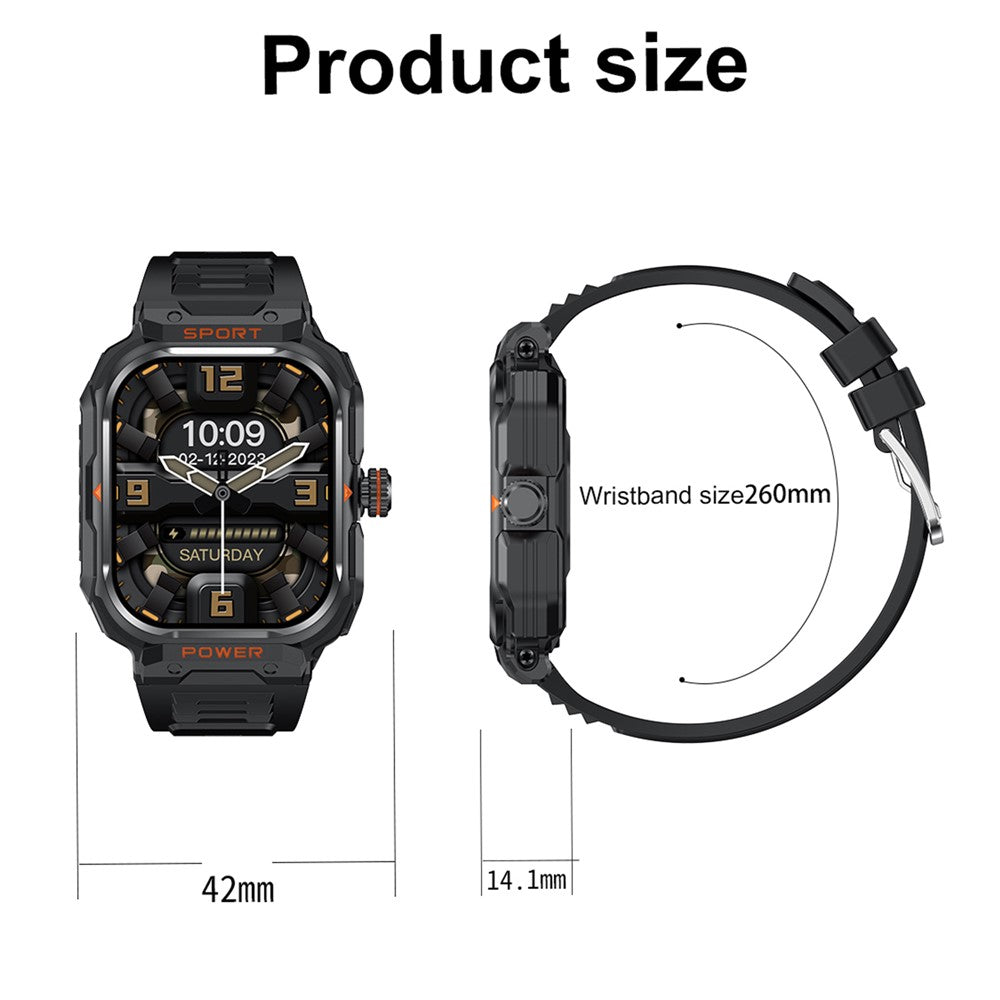 GT55 2-in-1 Bluetooth-compatible TWS Earphone Smart Watch Health Monitoring Bluetooth-compatible Calling Sports Watch