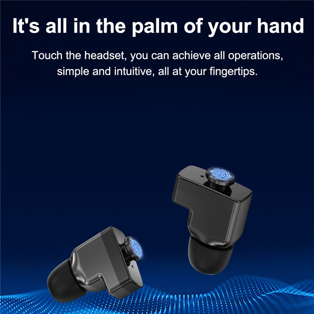 GT55 2-in-1 Bluetooth-compatible TWS Earphone Smart Watch Health Monitoring Bluetooth-compatible Calling Sports Watch