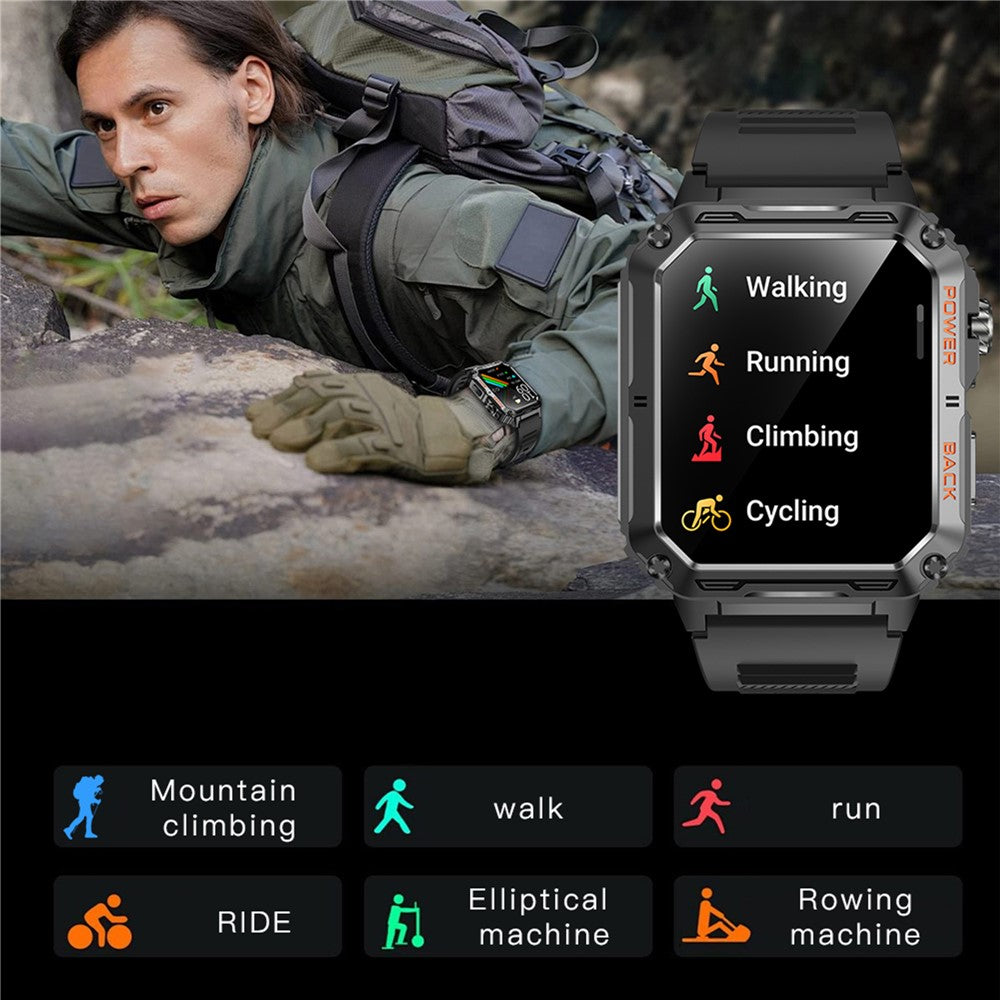 P3 Heart Rate Monitor Bluetooth-compatible Call Sports Smart Watch with Colorful Breathing Light