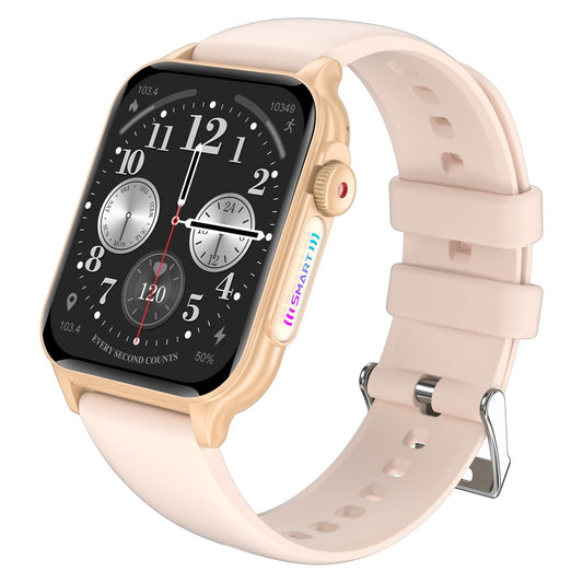 P6 Colorful Breathing Light 1.96-inch Square Screen Smart Watch Heart Rate Blood Pressure Monitor