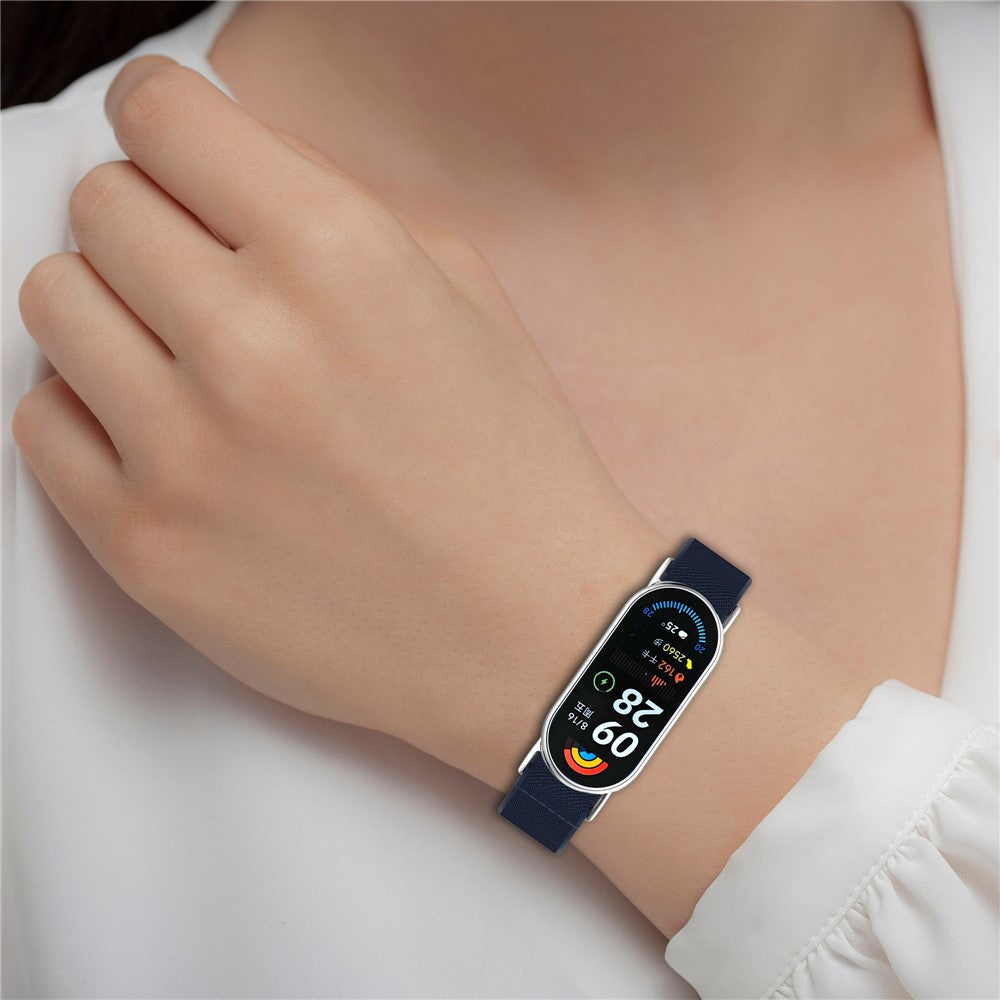Smart Watch Band for Xiaomi Smart Band 9 / 9 NFC / 8 / 8 NFC Nylon Elastic Braided Strap