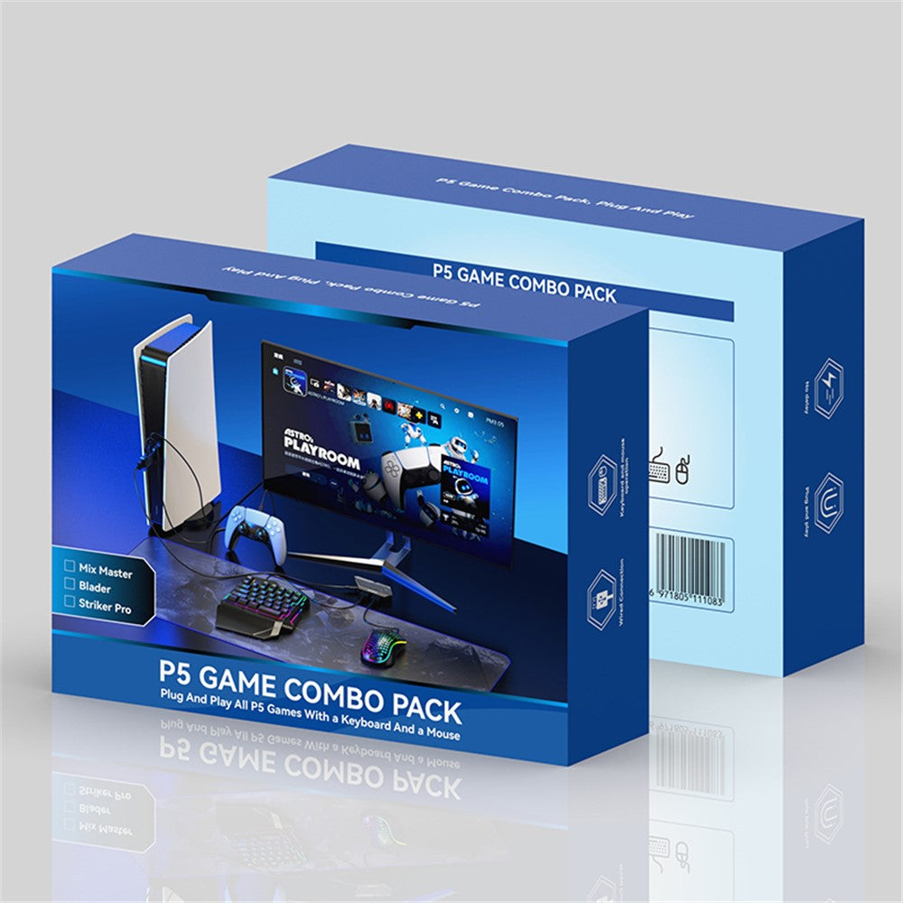 GAMWING Blader Converter + Hunter Adapter + G7 Keyboard + GM86 Mouse Set for Game Console