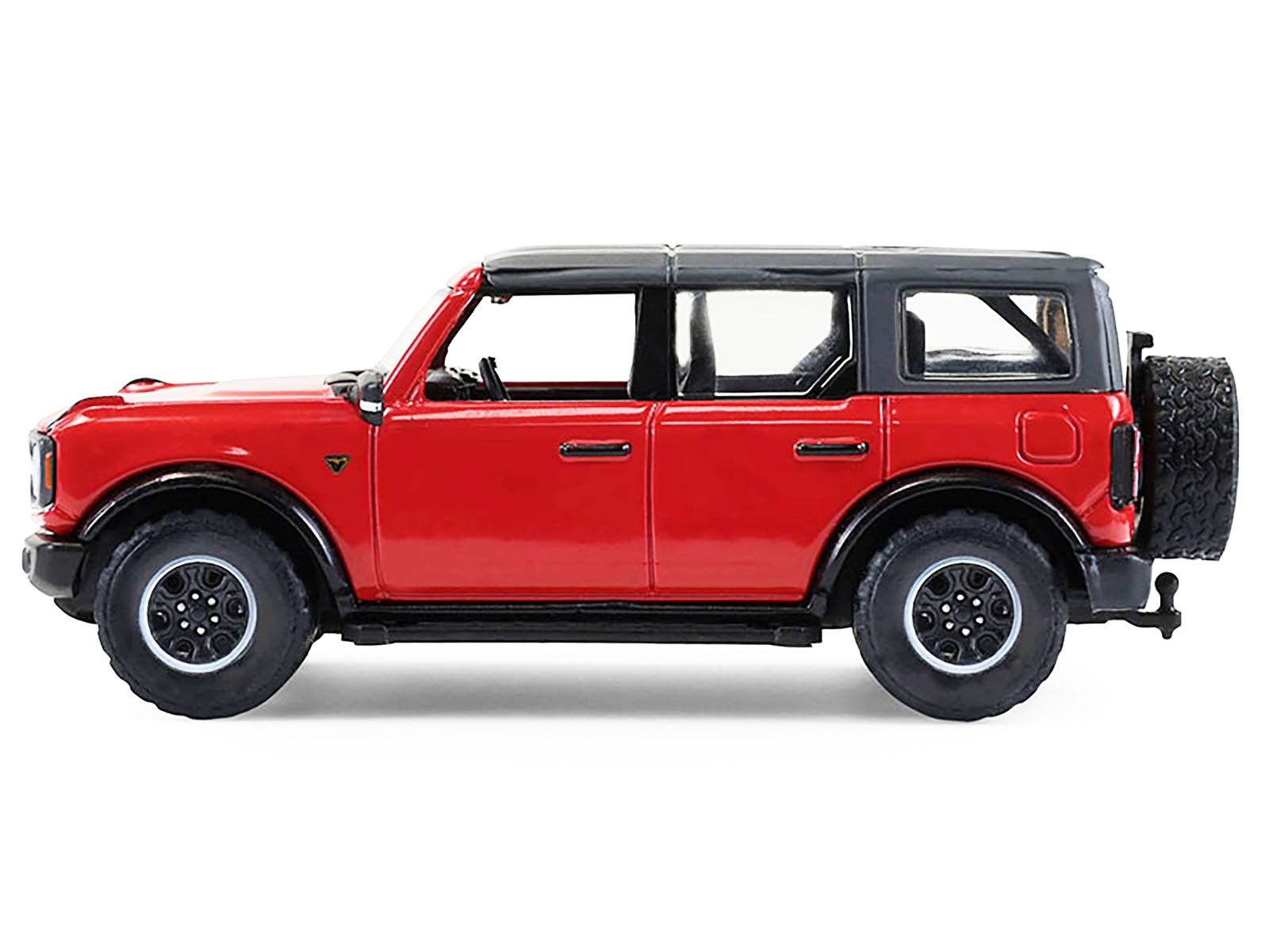 2024 Ford Bronco Badlands 4-Door Hot Pepper Red with Gray Top "Showroom Floor" Series 7 1/64 Diecast Model Car by Greenlight