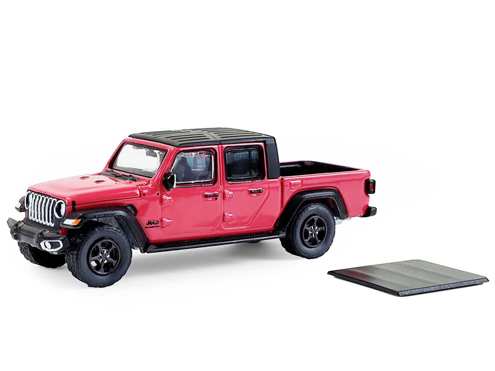 2024 Jeep Gladiator Pickup Truck Tuscadero Pink with Black Top "Showroom Floor" Series 7 1/64 Diecast Model Car by Greenlight