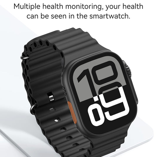 USAMS AT03 2.01 inch Smart Watch Bluetooth-Compatible Sports Tracking Voice Assistant Wristwatch for Android iOS