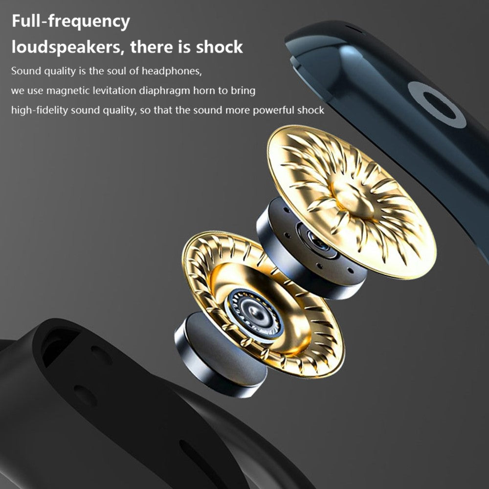 SHINECON QH-004 HiFi Sound Bluetooth-compatible 5.1 Earphones Noise Reduction OWS Open Ear Sports Headphones
