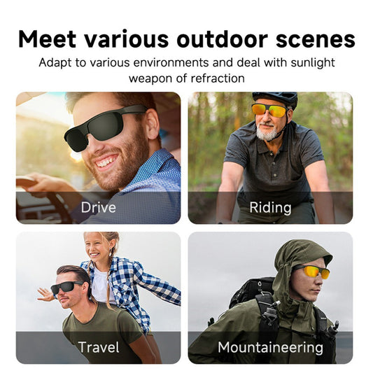 G02 Cycling Smart Glasses Bluetooth-compatible Wireless Earphone Polarized Sunglasses (CE Certified)