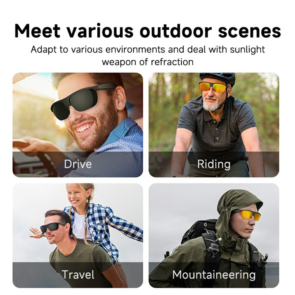 G02 Cycling Smart Glasses Bluetooth-compatible Wireless Earphone Polarized Sunglasses (CE Certified)