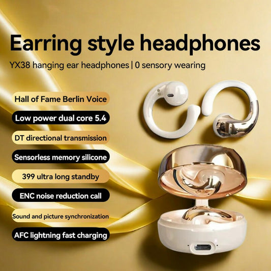 YX38 OWS Bluetooth-compatible 5.4 Wireless Earphones ENC Noise Reduction Sports Headphones