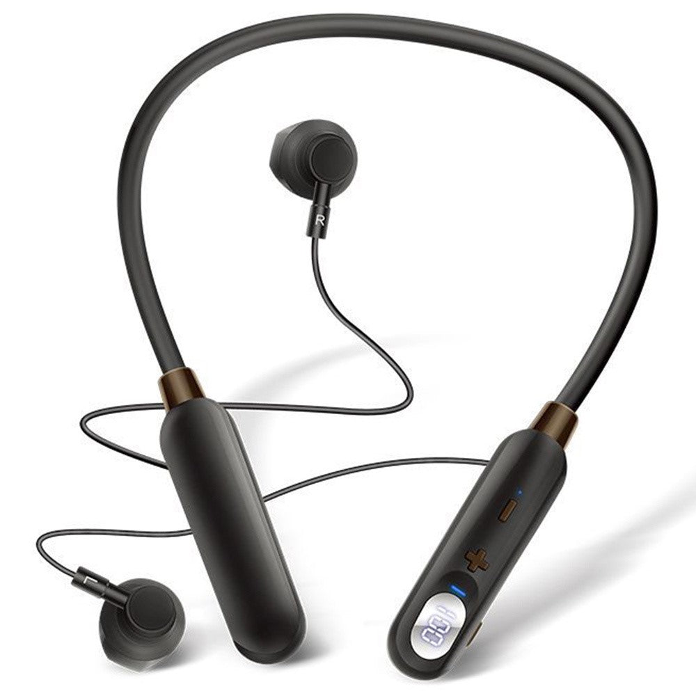 AKZ-R18 ENC Noise Canceling Bluetooth-compatible Headphones Power Display Sports Wireless Earphones