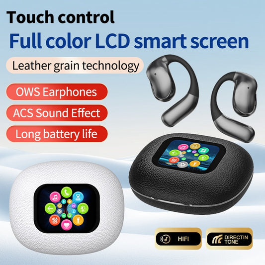 YJ33 Bluetooth-compatible Earphones Noise Reduction Wireless Earhooks with Touch Control Charging Case