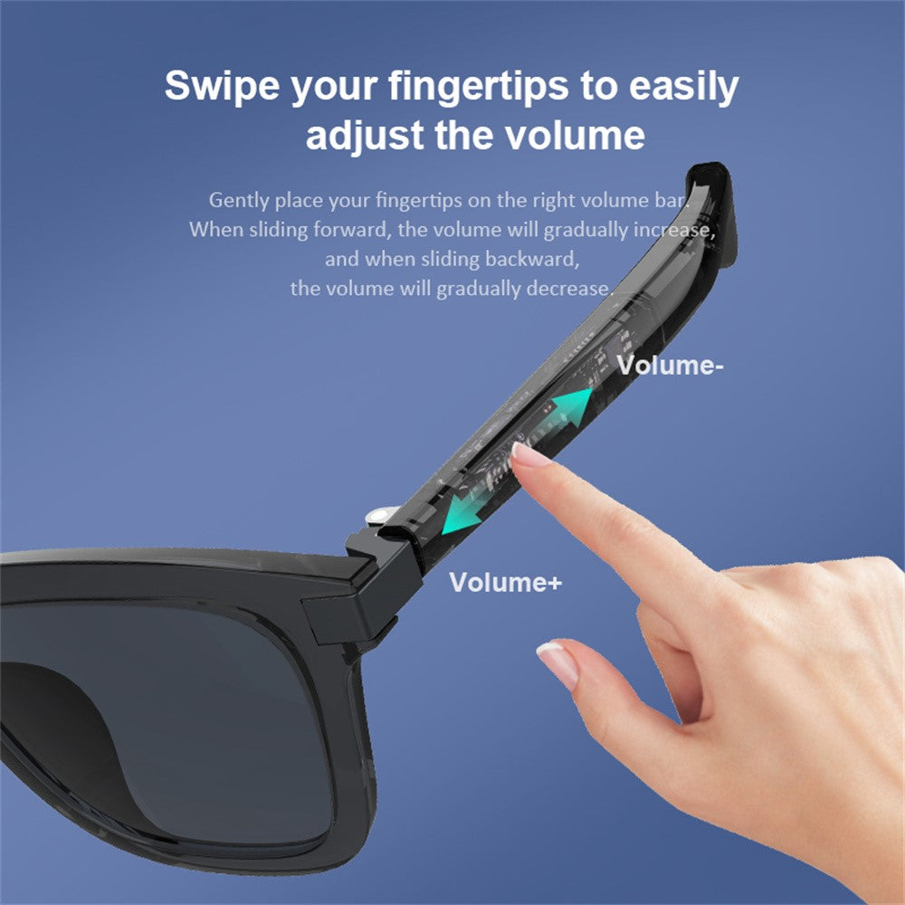 G06-L Bluetooth-compatible Wireless Music Glasses Smart Eyewear with Built-In Microphone  /  Speaker