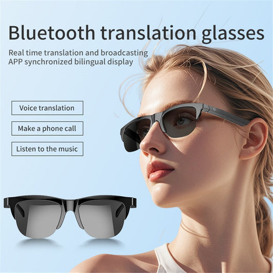 F06 144 Languages Smart AI Translation Bluetooth-Compatible Glasses Anti UV Sunglasses with Earphone