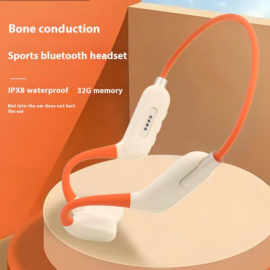 WY5 IPX8 Waterproof Bone Conduction Bluetooth-Compatible Headphones for Swimming Built In 32GB Memory